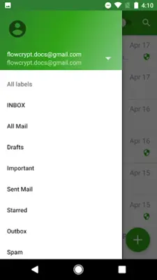 FlowCrypt Encrypted Email android App screenshot 1