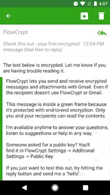 FlowCrypt Encrypted Email android App screenshot 2